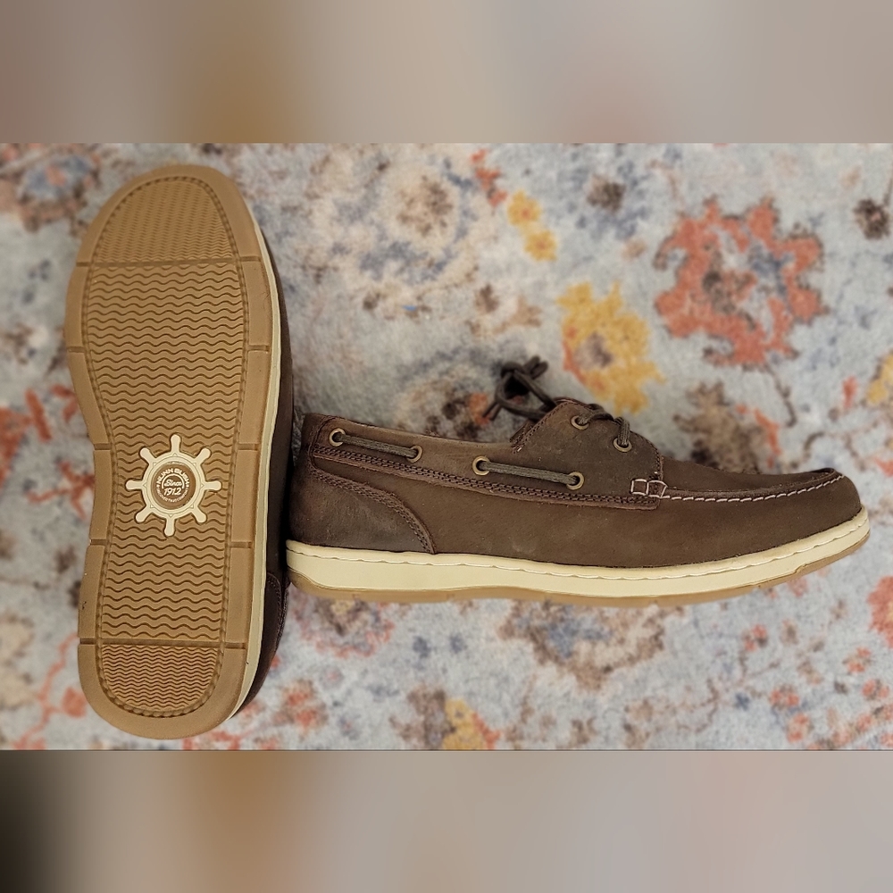 New Nunn Bush dual comfort leather boat shoes men's size 9.5